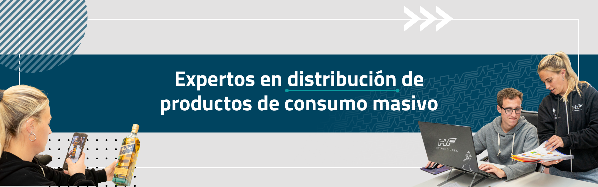 Slider Expertos en distribución de productos de consumo masivo HyF distribuidora